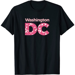 เสื้อยืดโอเวอร์ไซส์เสื้อยืด พิมพ์ลาย Washington D.C. เสื้อยืด พิมพ์ลายดอกซากุระ สําหรับเทศกาลS-3XL