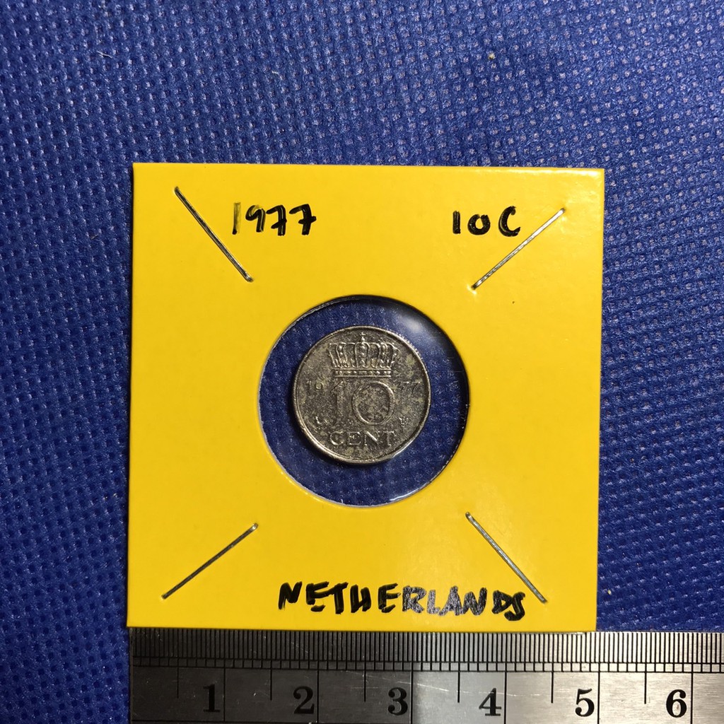 no-14024-ปี1977-เนเธอร์แลนด์-10-cents-เหรียญสะสม-เหรียญต่างประเทศ-เหรียญเก่า-หายาก-ราคาถูก