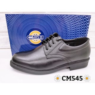 สินค้า รองเท้าหนังคัทชูชาย รองเท้าคัทชูหนังดำ รองเท้าคัทชูหนังดำผูกเชือก รองเท้าหนัง CSB รุ่น CM545 (XRNZ)