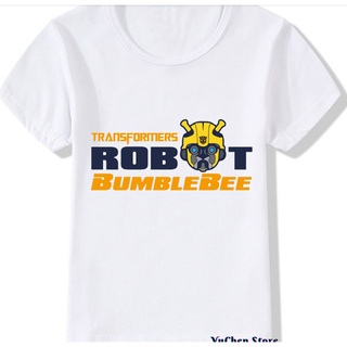 เสื้อยืดลําลอง พิมพ์ลาย Bumbiebee Transformers 3 มิติ แฟชั่นฤดูร้อน สําหรับเด็กผู้ชาย 2022