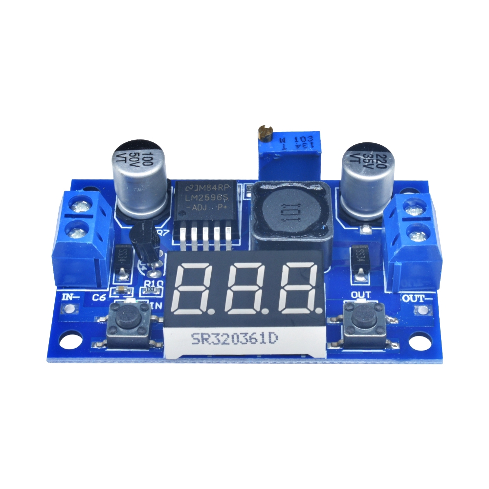 diymore-lm2596-buck-step-down-power-converter-module-dc-4-0-40-to-1-3-37v-led-voltmeterโมดูล