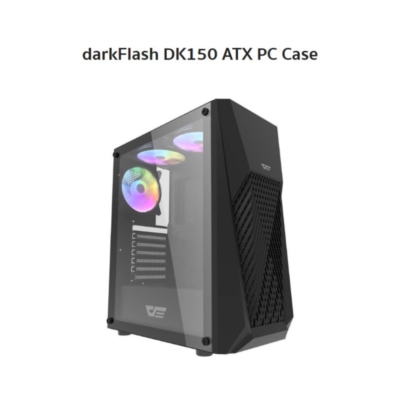 DARKFLASH Computer Case DK150 ATX Black Shopee Thailand