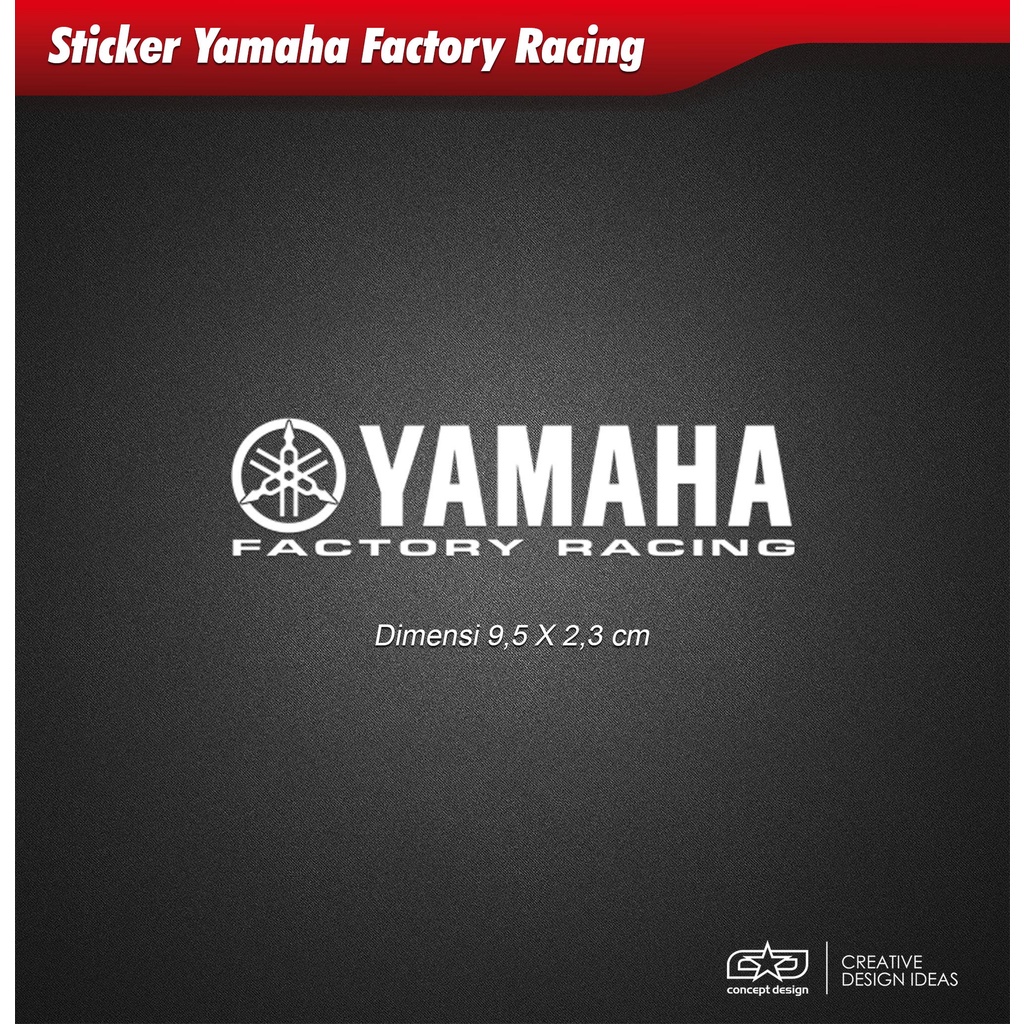 สติกเกอร์แข่งรถ-จากโรงงาน-yamaha