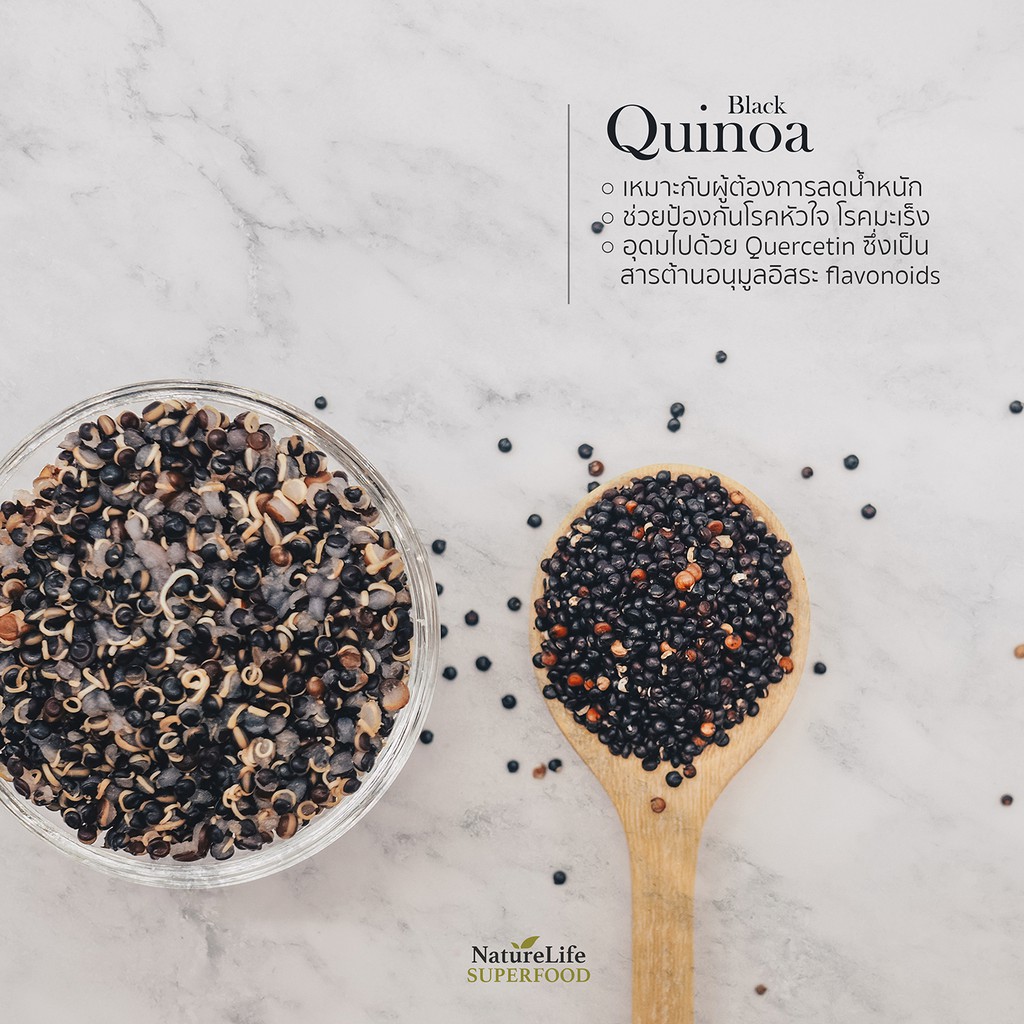 ภาพหน้าปกสินค้าImported Black Quinoa  ควินัวดำ น้ำหนักสุทธิ 100 กรัม จากร้าน TH_75435220 บน Shopee
