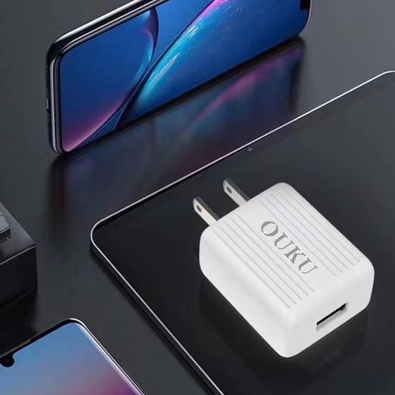 ภาพหน้าปกสินค้าOUKU Q1 สายชาร์จพร้อมปลั๊ก ชาร์จเร็ว Charger Set Fast Charging 2.4A สำหรับ สำหรับ L/Micro USB/Type C/3in1 จากร้าน orsen_official_store บน Shopee