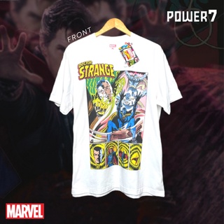 เสื้อยืดโอเวอร์ไซส์Power 7 Shop เสื้อยืดการ์ตูน ลาย มาร์เวล Doctor Strange ลิขสิทธ์แท้ MARVEL COMICS  T-SHIRTS (MX-023)S