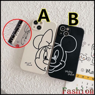 ใช้สำหรับ black Mickey Minnie case for Apple 11 ใช้สำหรับ เคสไอโฟน14promax เคสไอโฟน13Promax เคสไอโฟน11 12 Pro max ใช้กับเคสไอโฟนxr straight edge casesi8plus เคสใช้กับiPhone11 xr xs เคสไอโฟน7พลัส max Silicone case iPhone13 เคสซิลิโคน14max se 6splus cases