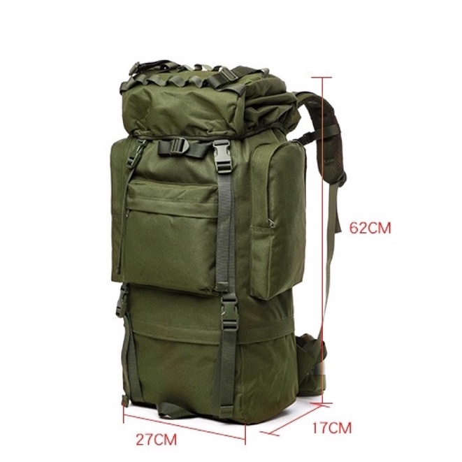 เป้backpackจุ65l-รุ่นหนา-900d-กระเป๋าใบใหญ่เดินทางโครงเหล็ก-เป้ทหารเดินป่า