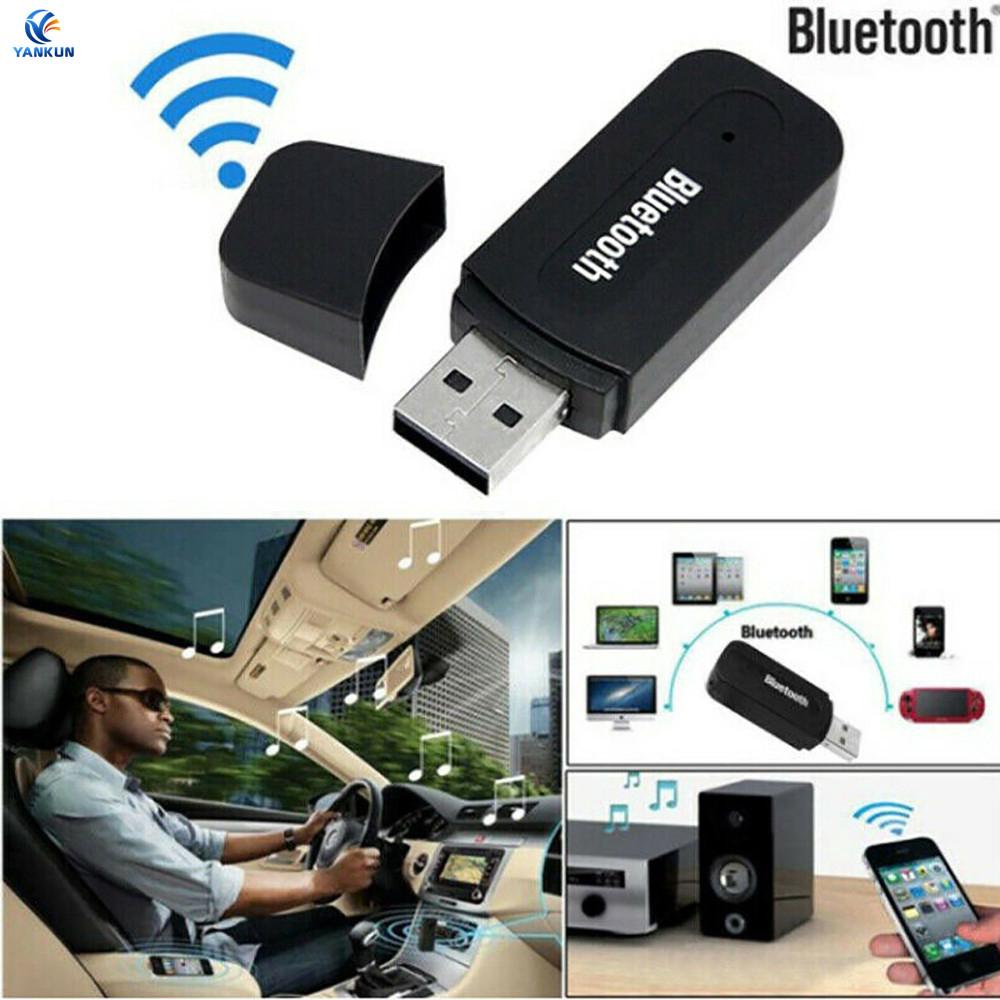 สินค้า อะแดปเตอร์รับสัญญาณเสียงสเตอริโอไร้สายบลูทูธ aux to usb 3 . 5 มม.