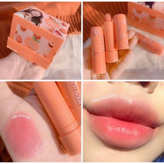 สินค้า #พร้อมส่ง (มีCOD)⚠️ ลิปบาล์มเนื้อนุ่มเปลี่ยนสี Peach Lip Blam 🍑🍑