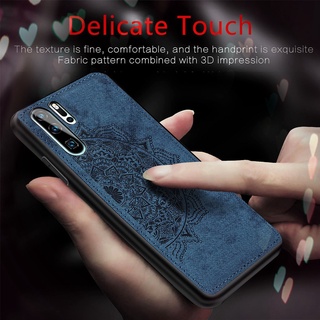 โทรศัพท์เคส TPU 3D ดอกไม้ Mandala รูปแบบผ้ากลับแม่เหล็กกันกระแทกป้องกันการตกกระแทกปกอ่อนปลอก Huawei p20 p30 p40 Lite Pro p30pro p20lite p30lite p40lite