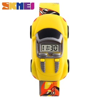 สินค้า SKMEI ของแท้ นาฬิกาข้อมือแฟชั่น รูปการ์ตูนรถยนต์ ของขวัญและของเล่น สำหรับเด็ก