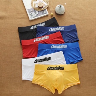 กางเกงในชาย Aussiebum บ๊อกเซอร์ Boxer  สีและแบบตามภาพ ผ้าไนลอน ยืดได้ ใส่สบาย