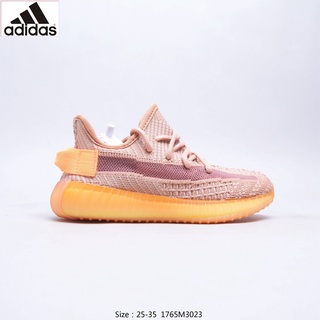 Original A_didas Yeezy Boost 350v2 Coconut รองเท้าวิ่งลําลอง สําหรับเด็ก