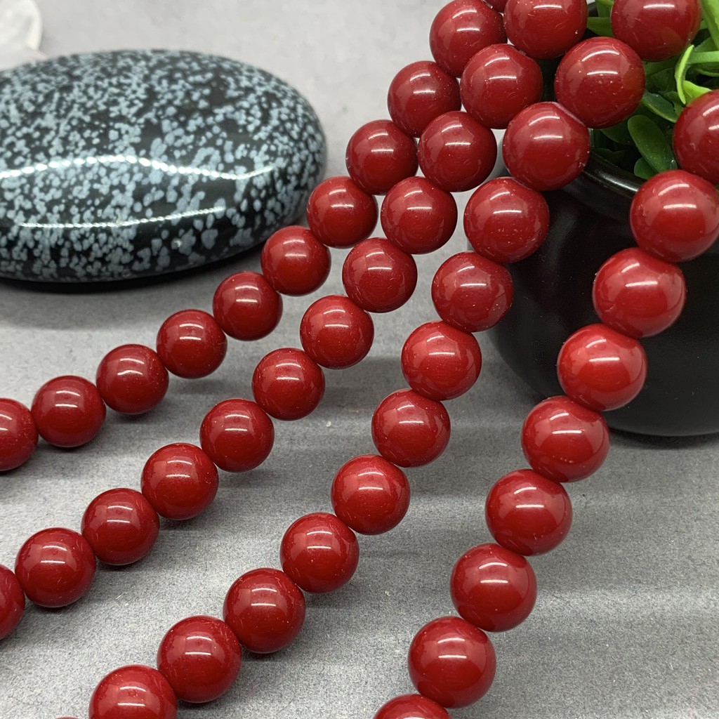 ภาพหน้าปกสินค้าCoral Red Crystal Beads ปะการังสีแดงควอตซ์คริสตัลลูกปัด 6-10 มิลลิเมตร Diy สำหรับเครื่องประดับสร้อยข้อมือที่ทำด้วยมือ จากร้าน xunyue.th บน Shopee