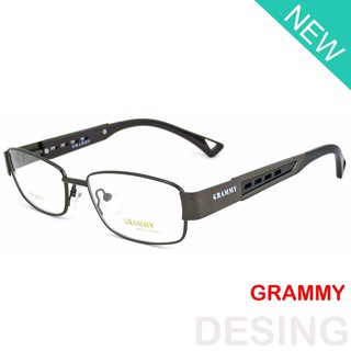 GRAMMY แว่นตา รุ่น 3150 สีน้ำตาล กรอบแว่นตา ( สำหรับตัดเลนส์ ) ทรงสปอร์ต วัสดุ สแตนเลสสตีล หรือเหล็กกล้าไร้สนิม ขาสปริง