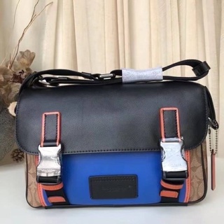 Coach  TRACK CROSSBODY IN COLORBLOCK SIGNATURE CANVAS