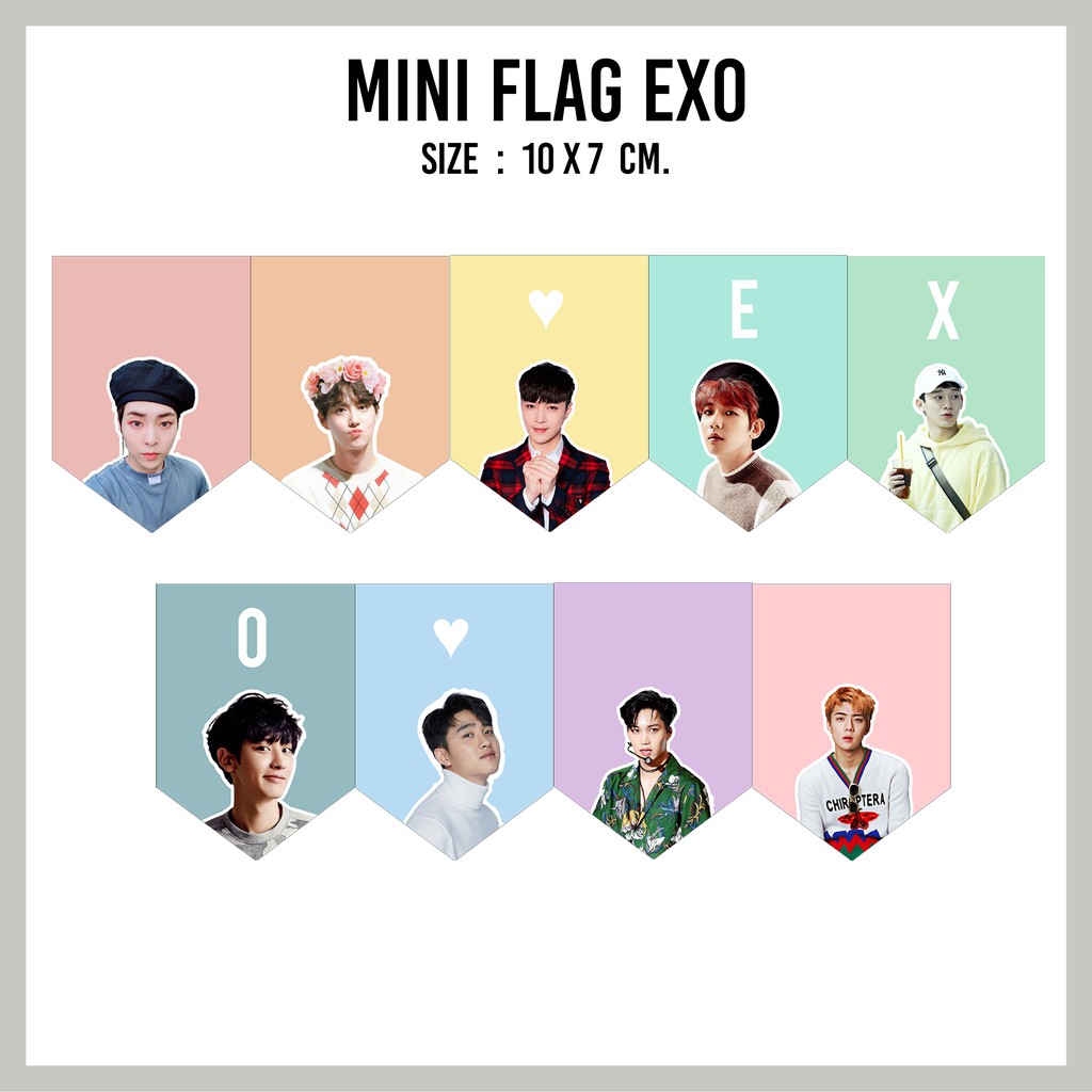 ธงจิ๋ว EXO [mini flag EXO] | Shopee Thailand