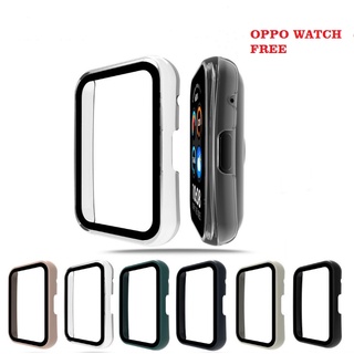 เคสแบบเต็ม สําหรับ OPPO Watch ฟรีกันชน กระจกนิรภัย ป้องกันหน้าจอ สําหรับ OPPO Watch Free Smart Watch เคสอุปกรณ์เสริม