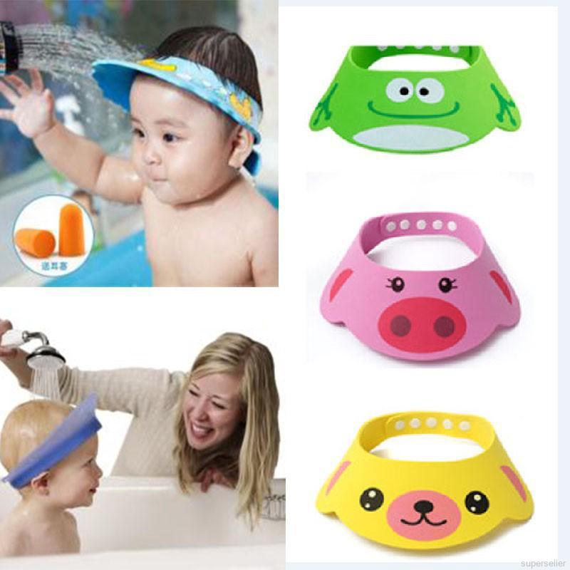 เช็ครีวิวสินค้าSUPERSELLER หมวกอาบน้ำ ลายการ์ตูน สำหรับเด็ก
