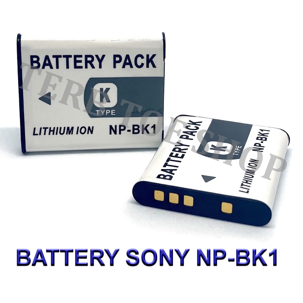 Batteria NP-BK1 Compatibile Sony Bloggie, Webbie, DSC - 1300mAh, 4.2V, 2 Pezzi