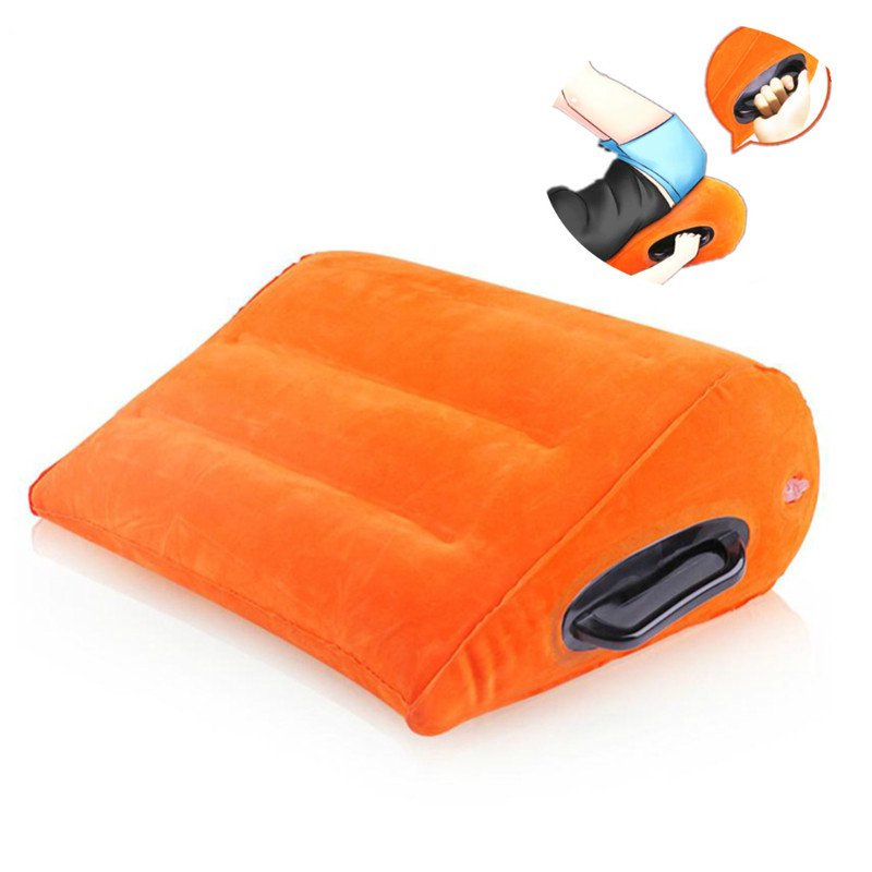 พร้อมส่งจากไทย-แสงสีเทา-inflatable-cushion-magic-wedge-pillow-for-couples-body-support-pads-back-cushion