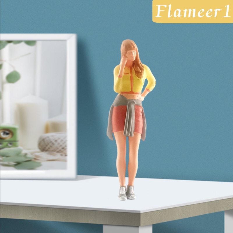 flameer1-mini-1-64-figures-fitness-woman-street-scene-model-railway-layout-s-scale