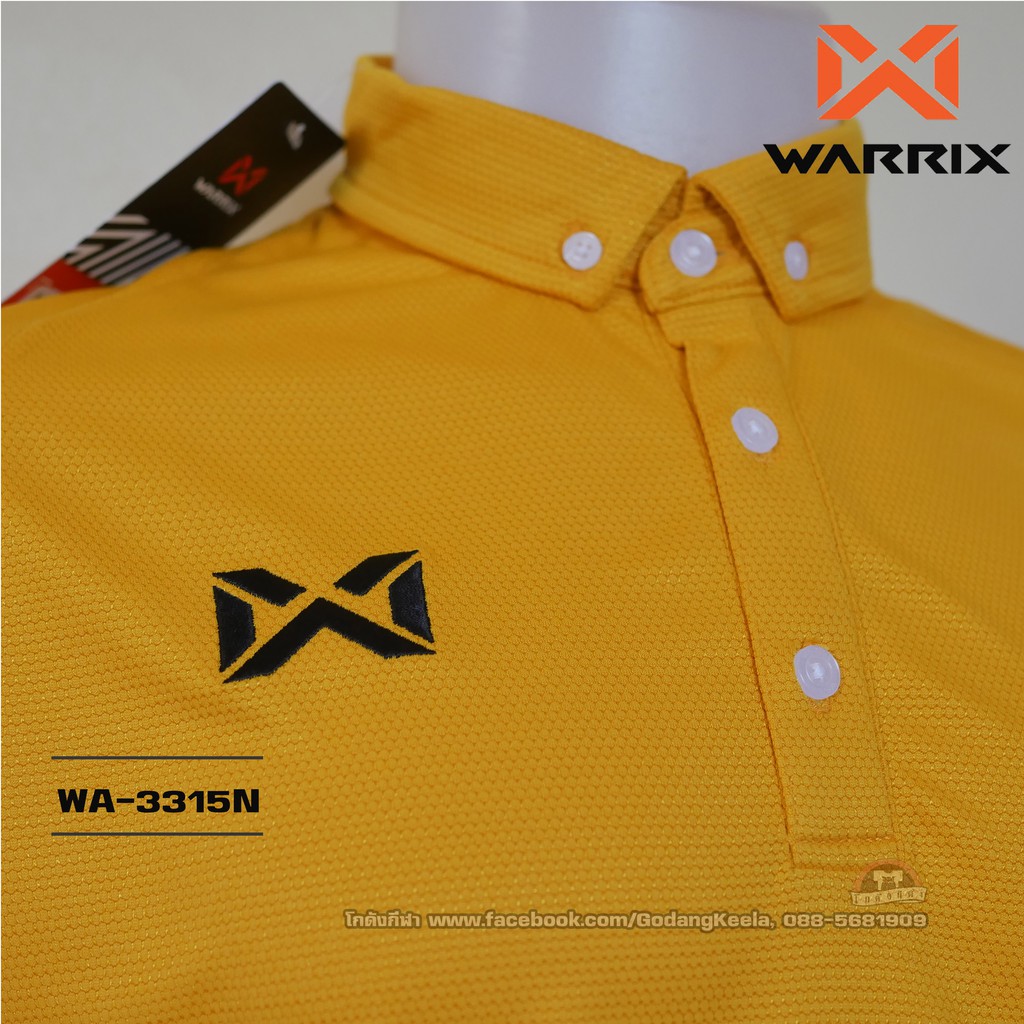 เสื้อโปโล-warrix-wa-3315n-wa-plan15-สีทอง-nn-วาริกซ์-วอริกซ์-ของแท้-100