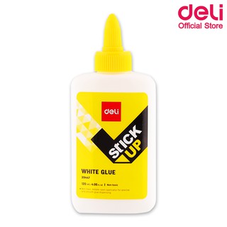 Deli 39447 White Glue กาวลาเท็กซ์ ขนาด 120ml สีขาว ปลอดสารพิษ100% (แพ็ค 1 ชิ้น) กาว กาวน้ำ กาวโรงเรียน อุปกรณ์การเรียน กาวไร้สาร