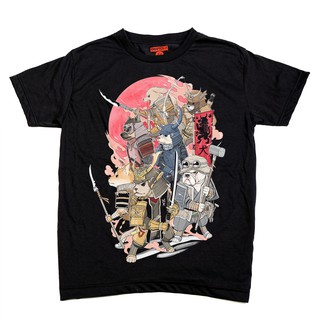 เสื้อยืด แขนสั้น แชปเตอร์วัน สเก๊ตบุ๊ค ลาย 7 หมาซามูไร ผ้านิ่ม / 7 Samurai Dogs Chapter One Sketchbook Soft T-Shirt