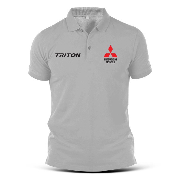 มิตซูบิชิเสื้อโปโลผ้าฝ้ายพิมพ์ลายมิตซูบิชิ-triton