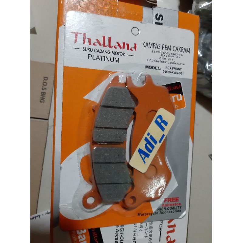 ผ้าเบรค PCX CBU PCX CBU PCX BUIT UP DISC PAD PCX OLD CBU | Shopee Thailand