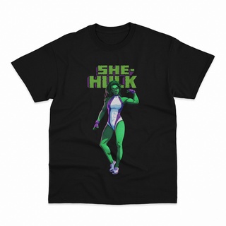 เสื้อยืดผู้ เสื้อยืด พิมพ์ลาย She Hulk Strong Marvel สไตล์วินเทจ คลาสสิก S-5XL