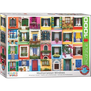 EUROGRAPHICS: COLORS OF THE WORLD – MEDITERRANEAN WINDOWS [Jigsaw Puzzle]
