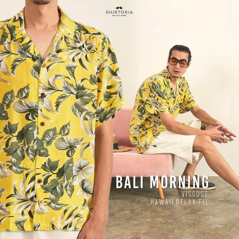 ภาพสินค้าShirtoria Hawaii-Bali morning เสื้อเชิ้ตแขนสั้นฮาวาย Nolron จากร้าน shirtoria.official บน Shopee ภาพที่ 3