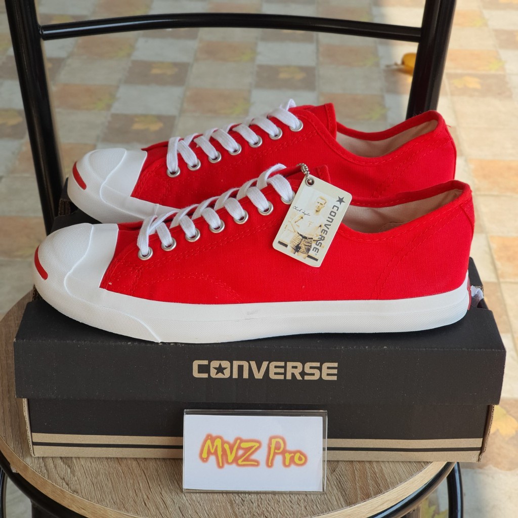 Converse Jack Purcell Red Color รองเท้าผ้าใบคอนเวิสสีแดง สีร้อนแรง ...