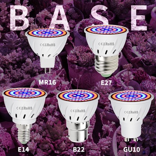 ภาพหน้าปกสินค้าLED E27 Plant Growth Light Bulb MR16 Plant Light E14 Hydroponic Growth Lamp B22 Seeds Planting LED GU10 Greenhouse Grow Lights ที่เกี่ยวข้อง