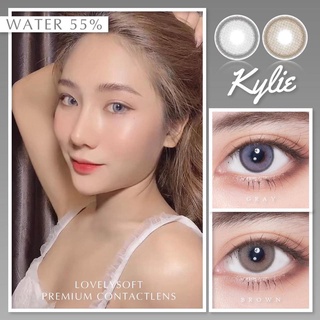 ❤️ Kylie สี Gray / Brown :Lovely soft คอนแทคเลนส์ ขนาดมินิ