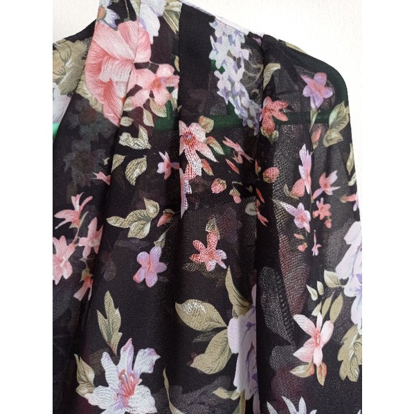 รหัสส108-เสื้อ-อก-38นิ้ว-สีดำพิมพ์ลาย-ผ้าชีฟอง