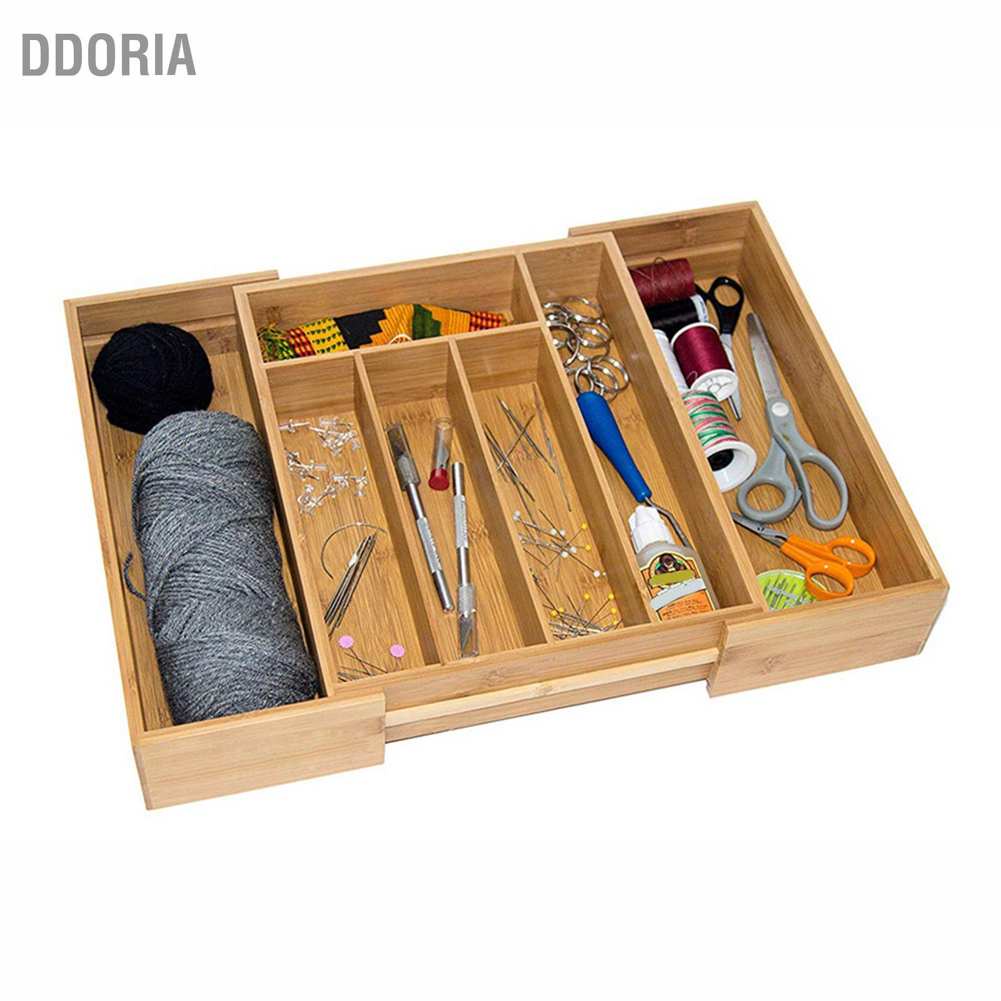 ddoria-กล่องเก็บช้อนส้อม-แบบไม้ไผ่-ขยายได้-สำหรับจัดระเบียบลิ้นชัก-ห้องครัว-เพื่อความเป็นระเบียบเรียบร้อย