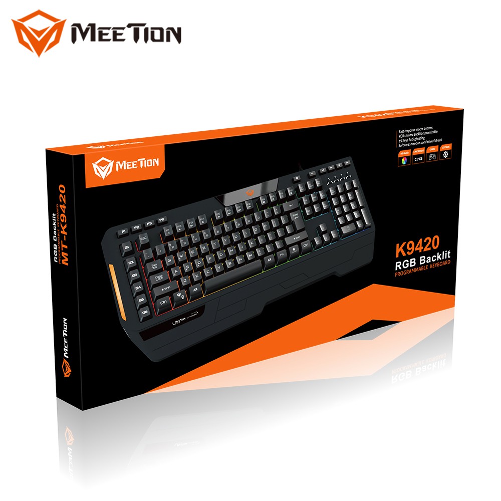 ภาพสินค้าMT-K9420 Custom Macro Pro Membrane Meetion Gaming Keyboard จากร้าน mediazcom บน Shopee ภาพที่ 1