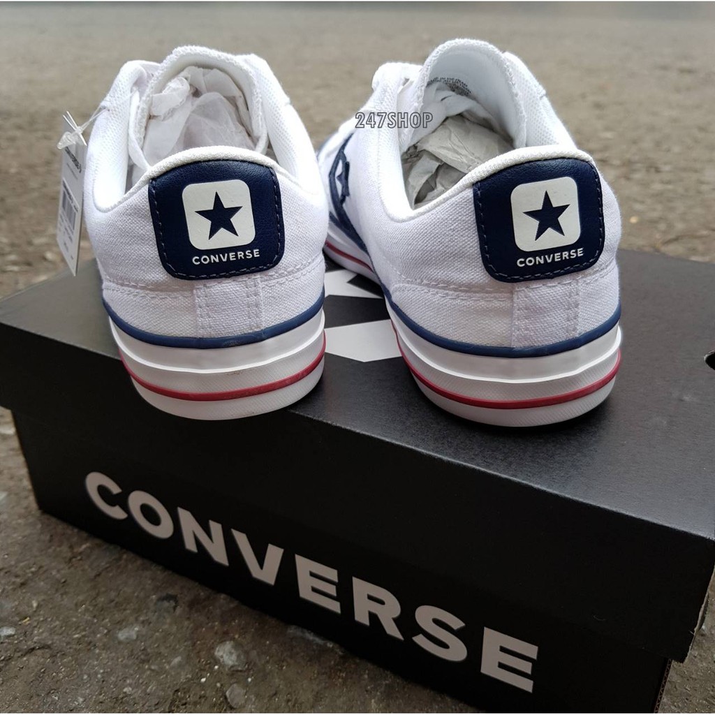 รองเท้าคอนเวิร์ส-converse-star-player-ox-white-14-4151cww-ดาวบั้ง-พร้อมส่ง