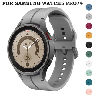 สายนาฬิกาข้อมือซิลิโคน สําหรับ Samsung Watch 4 5 40 44 มม. Watch 5 Pro 45 มม. Galaxy Watch 4 Classic 42 46 มม.