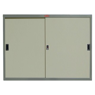 File cabinet STEEL CABINET PRELUDE PS-304 GREY Office furniture Home & Furniture ตู้เอกสาร ตู้เหล็กบานเลื่อนทึบ PRELUDE