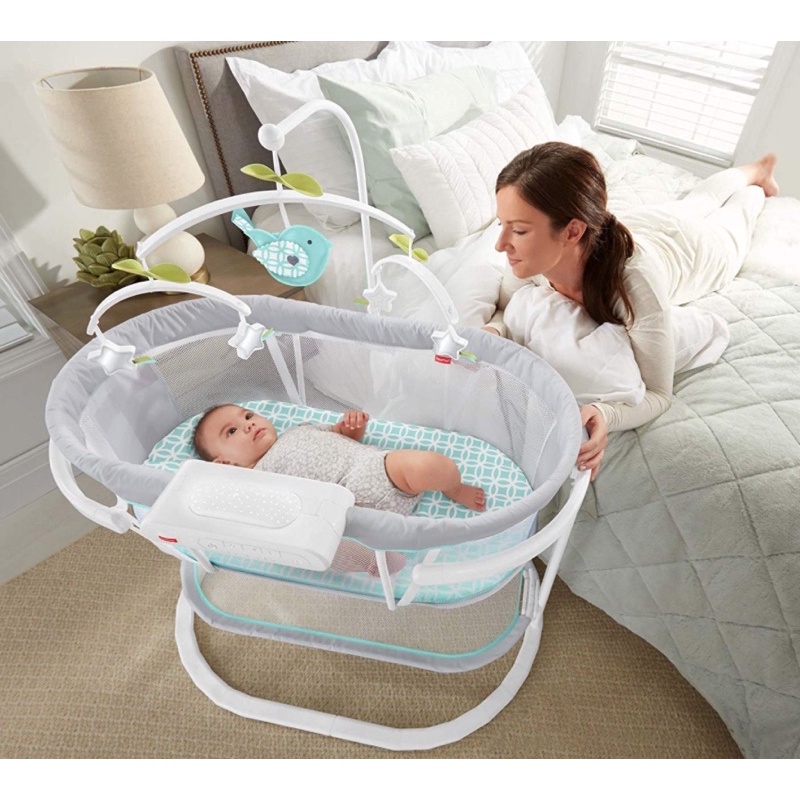 เปลสั่นอัตโนมัติและเปลไกว-fisher-price-soothing-motions-bassinet