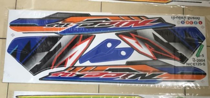 สติ๊กเกอร์ NICE 125 S เคลือบเงาแท้ Honda ไนท์ | Shopee Thailand