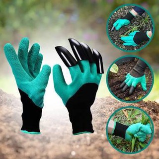Garden Genie Gloves ถุงมือ ขุดดิน พรวนดิน