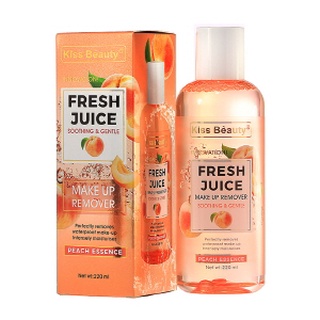 🍑Kiss Beauty Fresh Juice Make up Remover น้ำยาเช็ดเครื่องสำอาง🍑 220ml.