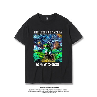 The Legend of Zelda เสื้อยืด Link อะนิเมะญี่ปุ่นเกมอุปกรณ์ต่อพ่วง Mario ins Tide ยี่ห้อ Joint แขนสั้น Men
