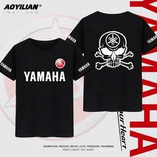 ขายดี!ผู้ที่ชื่นชอบรถจักรยานยนต์หนัก Yamaha Yamaha เสื้อยืดปั่นจักรยานคลับทีมเทรนด์แขนสั้นS-5XL